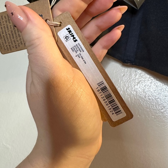 Skims Outdoor Dark Gray Bustier Bra in Ash - Picture 6 of 7